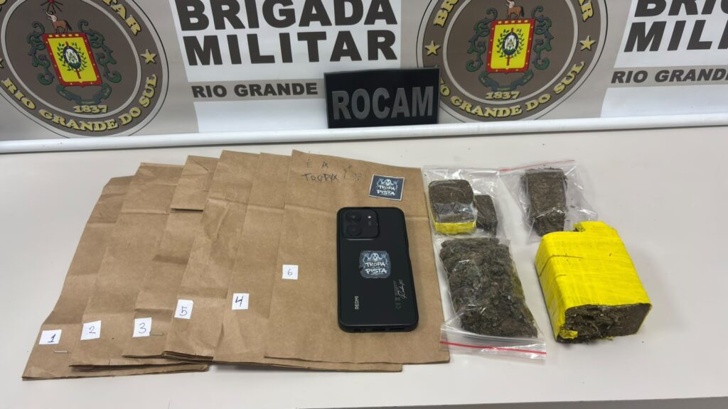 Adolescente é apreendido com cerca de 500 gramas de maconha em Marau