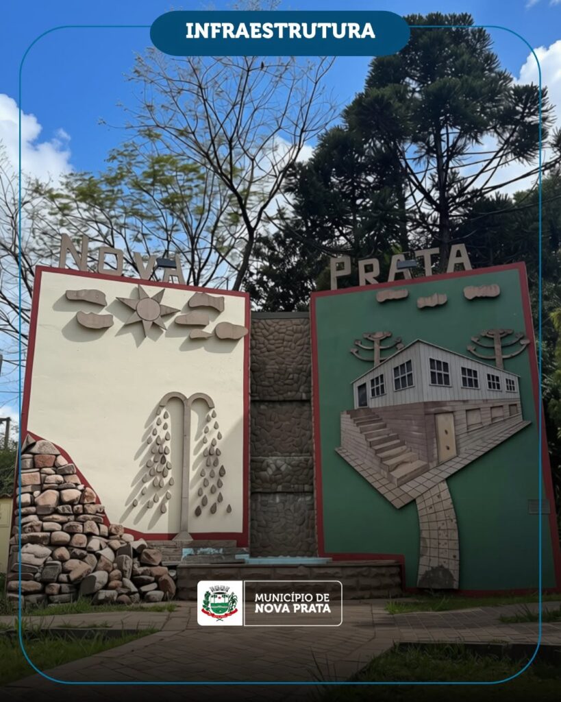 Pórticos de entrada de Nova Prata passam por revitalização e ganham nova identidade visual