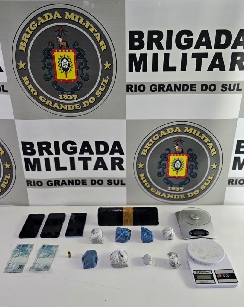 Homem é preso por tráfico de drogas durante operação da Brigada Militar em Guaporé