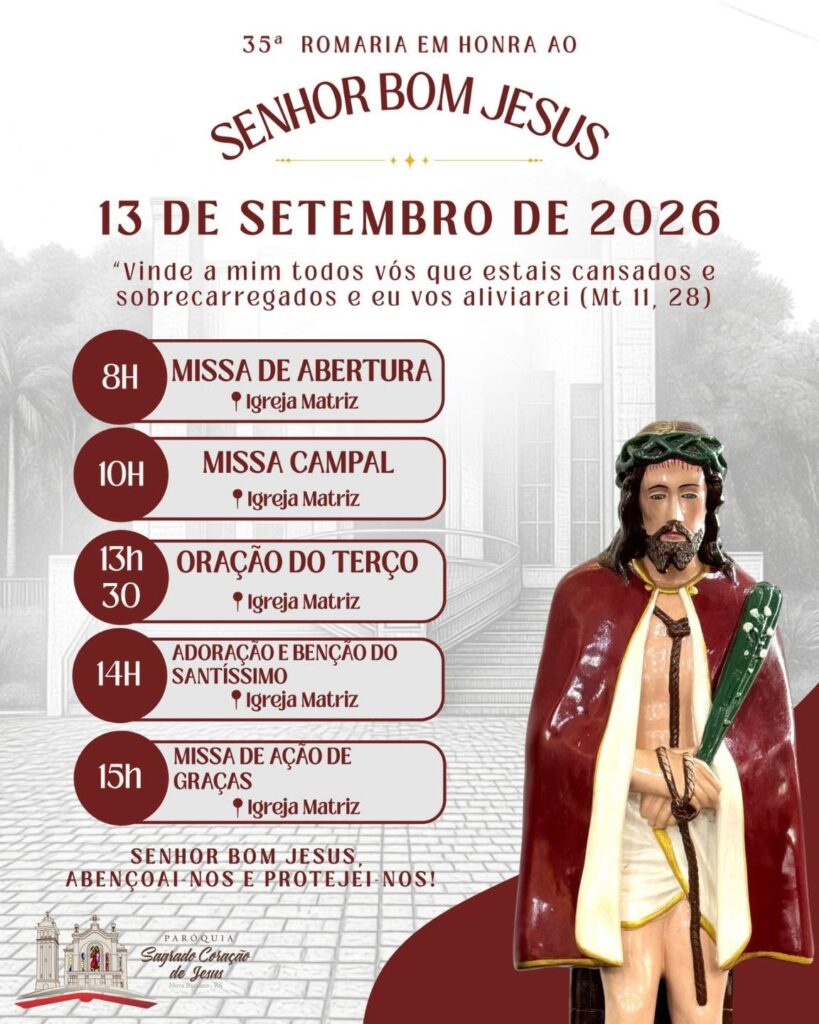 Nova Bassano se prepara para a 35ª Romaria em Honra ao Senhor Bom Jesus