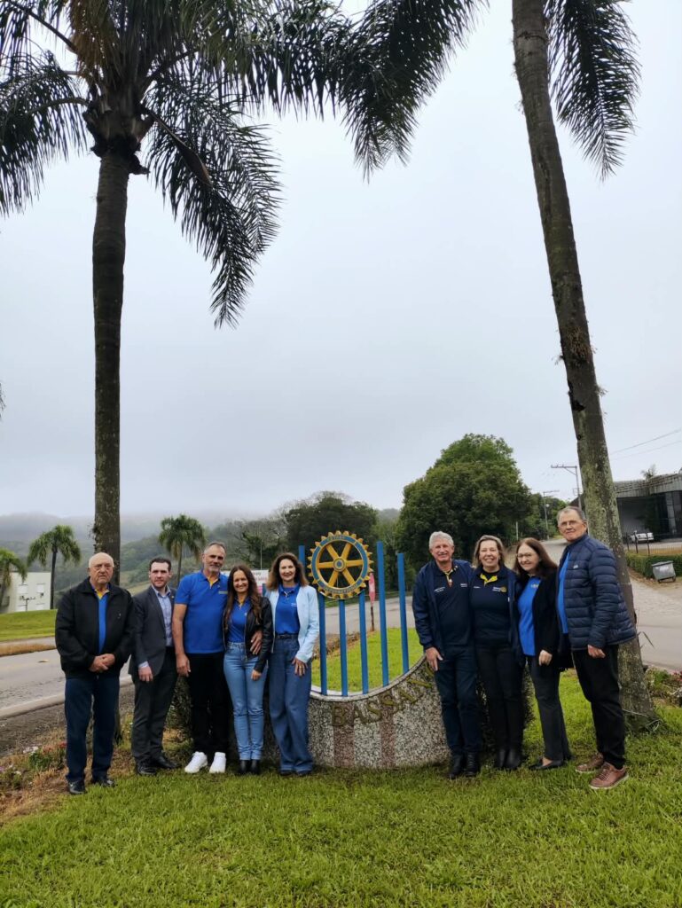Governador distrital do Rotary visita Nova Bassano para conhecer projetos locais